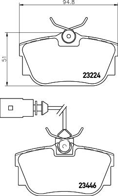 Pagid T5137 - Тормозные колодки, дисковые, комплект autospares.lv