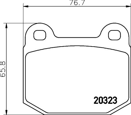 Pagid T0465 - Тормозные колодки, дисковые, комплект autospares.lv