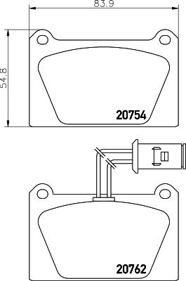 Pagid T0510 - Тормозные колодки, дисковые, комплект autospares.lv