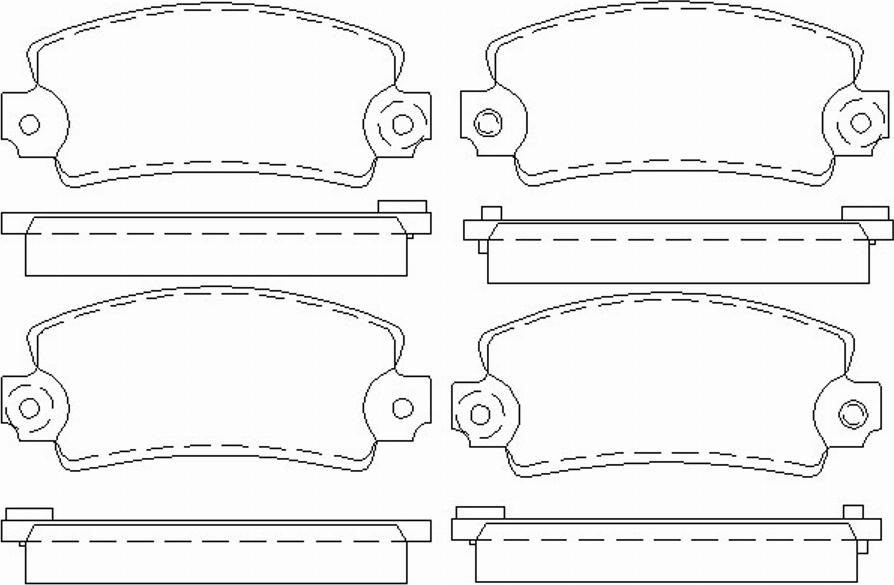 Pagid T0697 - Тормозные колодки, дисковые, комплект autospares.lv