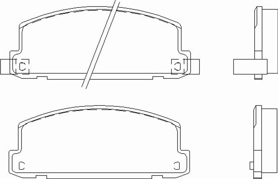 Pagid T0015 - Тормозные колодки, дисковые, комплект autospares.lv