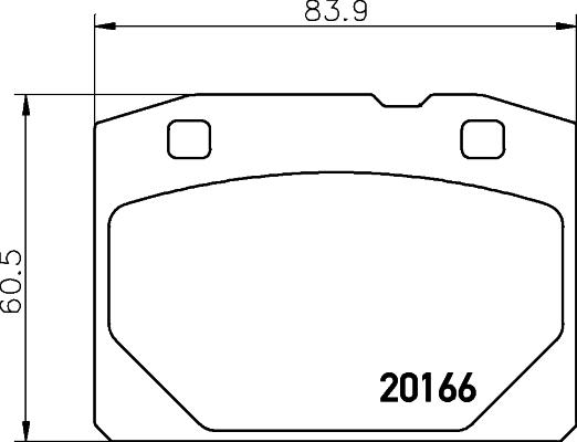 Pagid T0810 - Тормозные колодки, дисковые, комплект autospares.lv