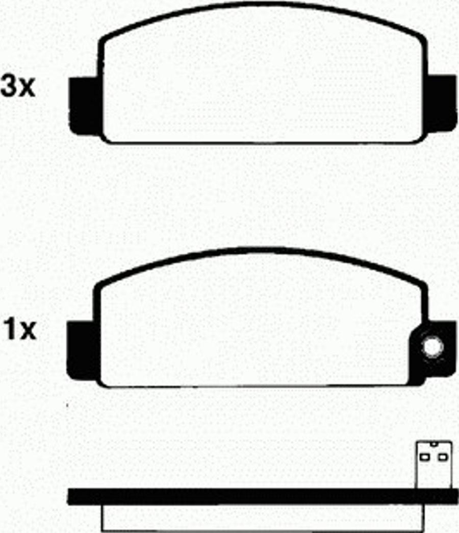 Pagid T0342 - Тормозные колодки, дисковые, комплект autospares.lv