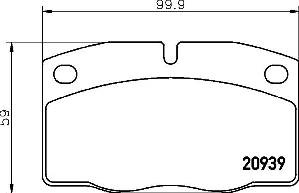 Pagid T0841 - Тормозные колодки, дисковые, комплект autospares.lv