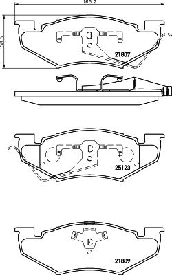 Pagid T1944 - Тормозные колодки, дисковые, комплект autospares.lv