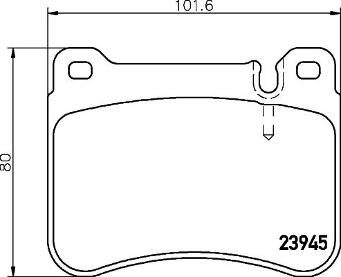 Pagid T1549 - Тормозные колодки, дисковые, комплект autospares.lv