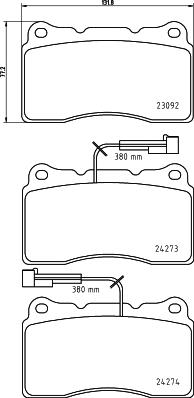 Pagid T1548 - Тормозные колодки, дисковые, комплект autospares.lv