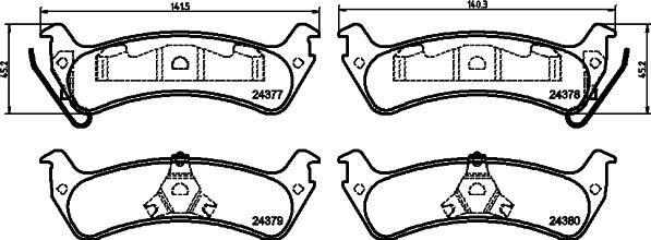 Pagid T1614 - Тормозные колодки, дисковые, комплект autospares.lv