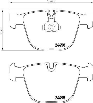 Pagid T1683 - Тормозные колодки, дисковые, комплект autospares.lv