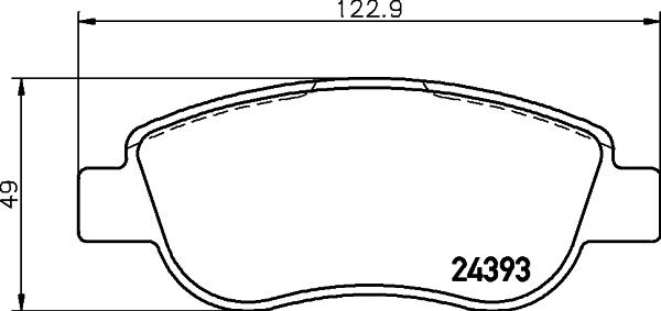 Pagid T1625 - Тормозные колодки, дисковые, комплект autospares.lv