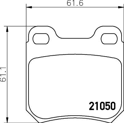 Pagid T1191 - Тормозные колодки, дисковые, комплект autospares.lv