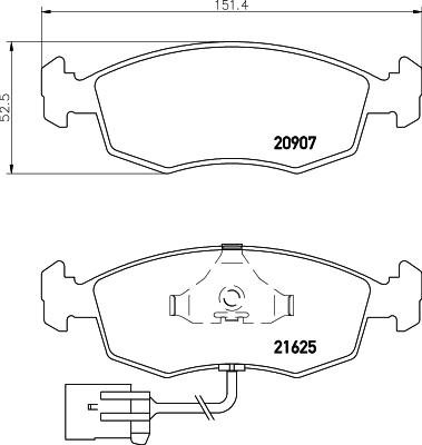 Pagid T1080 - Тормозные колодки, дисковые, комплект autospares.lv