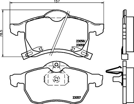 Pagid T1145 - Тормозные колодки, дисковые, комплект autospares.lv