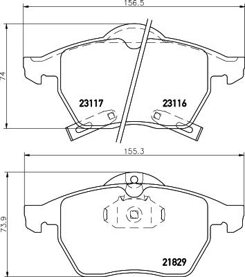 Pagid T1112 - Тормозные колодки, дисковые, комплект autospares.lv