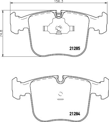 Pagid T1134 - Тормозные колодки, дисковые, комплект autospares.lv