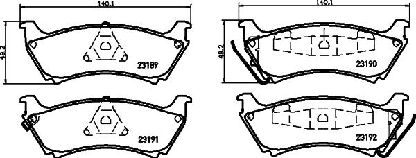 Pagid T1172 - Тормозные колодки, дисковые, комплект autospares.lv