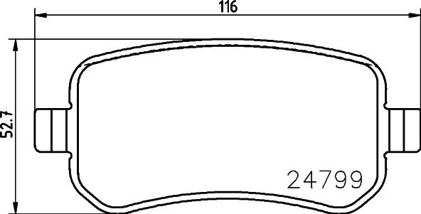 Pagid T1869 - Тормозные колодки, дисковые, комплект autospares.lv