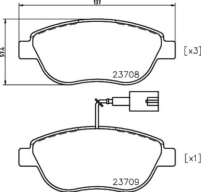 Pagid T5163 - Тормозные колодки, дисковые, комплект autospares.lv