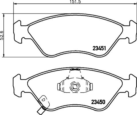 Pagid T1301 - Тормозные колодки, дисковые, комплект autospares.lv