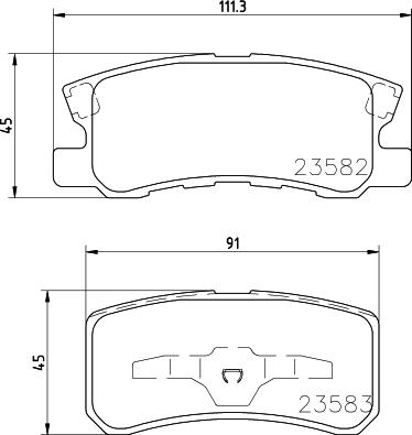 Pagid T1276 - Тормозные колодки, дисковые, комплект autospares.lv