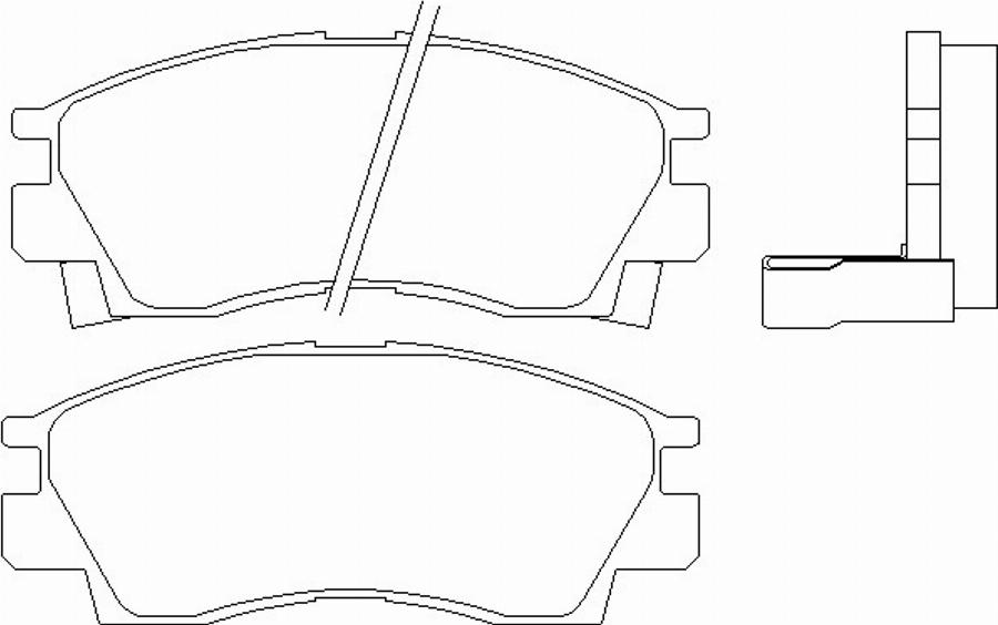 Pagid T3082 - Тормозные колодки, дисковые, комплект autospares.lv