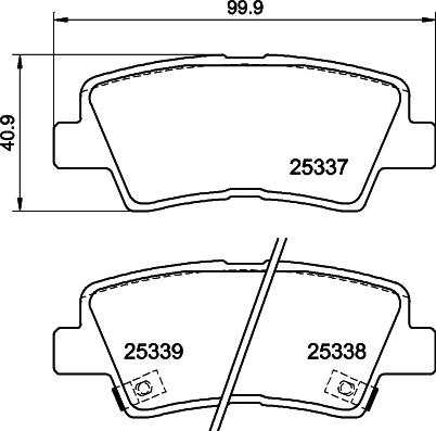 Pagid T3157 - Тормозные колодки, дисковые, комплект autospares.lv