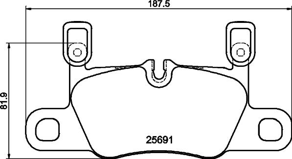 Pagid T3183 - Тормозные колодки, дисковые, комплект autospares.lv