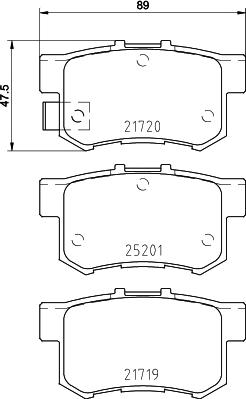 Pagid T2030 - Тормозные колодки, дисковые, комплект autospares.lv