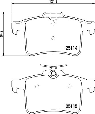 Pagid T2072 - Тормозные колодки, дисковые, комплект autospares.lv