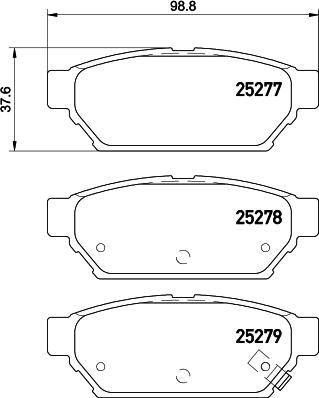 Pagid T2135 - Тормозные колодки, дисковые, комплект autospares.lv