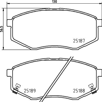 Pagid T2816 - Тормозные колодки, дисковые, комплект autospares.lv