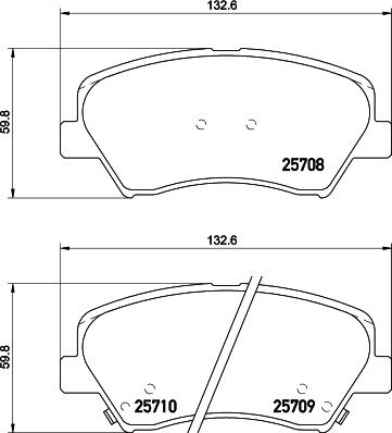 Pagid T2261 - Тормозные колодки, дисковые, комплект autospares.lv