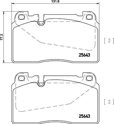 Pagid T2212 - Тормозные колодки, дисковые, комплект autospares.lv