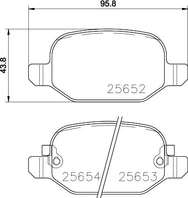 Pagid T2232 - Тормозные колодки, дисковые, комплект autospares.lv