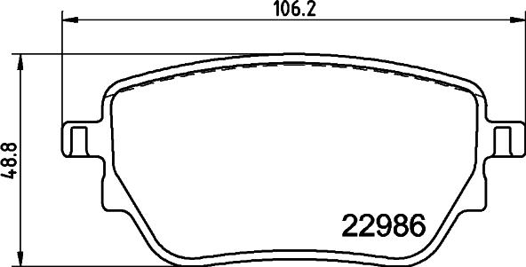 Pagid T2798 - Тормозные колодки, дисковые, комплект autospares.lv