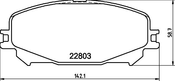 Pagid T2711 - Тормозные колодки, дисковые, комплект autospares.lv