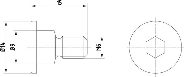 Pagid TPM0001 - Болт, диск тормозного механизма autospares.lv