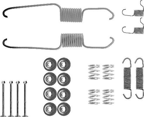 Pagid X0057 - Комплектующие, барабанный тормозной механизм autospares.lv