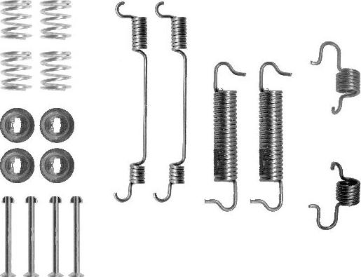 Pagid X0106 - Комплектующие, барабанный тормозной механизм autospares.lv