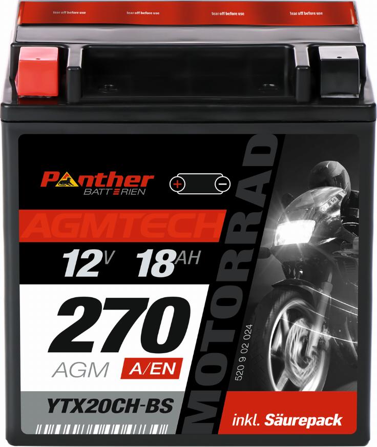 PANTHER MB.5200277 - Стартерная аккумуляторная батарея, АКБ autospares.lv
