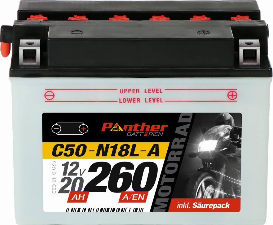 PANTHER MB.5201277 - Стартерная аккумуляторная батарея, АКБ autospares.lv