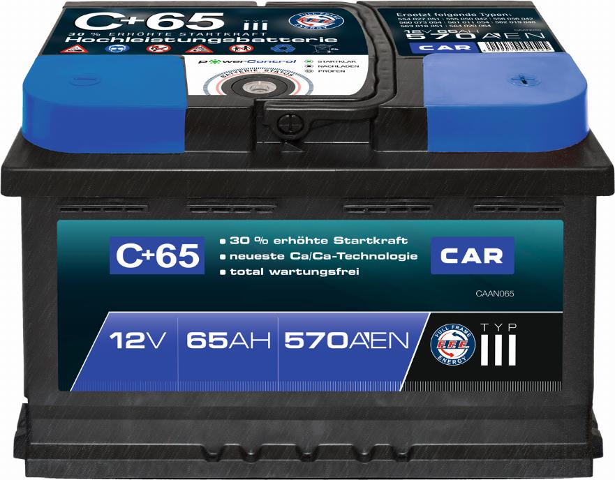 PANTHER SB.C65 - Стартерная аккумуляторная батарея, АКБ autospares.lv
