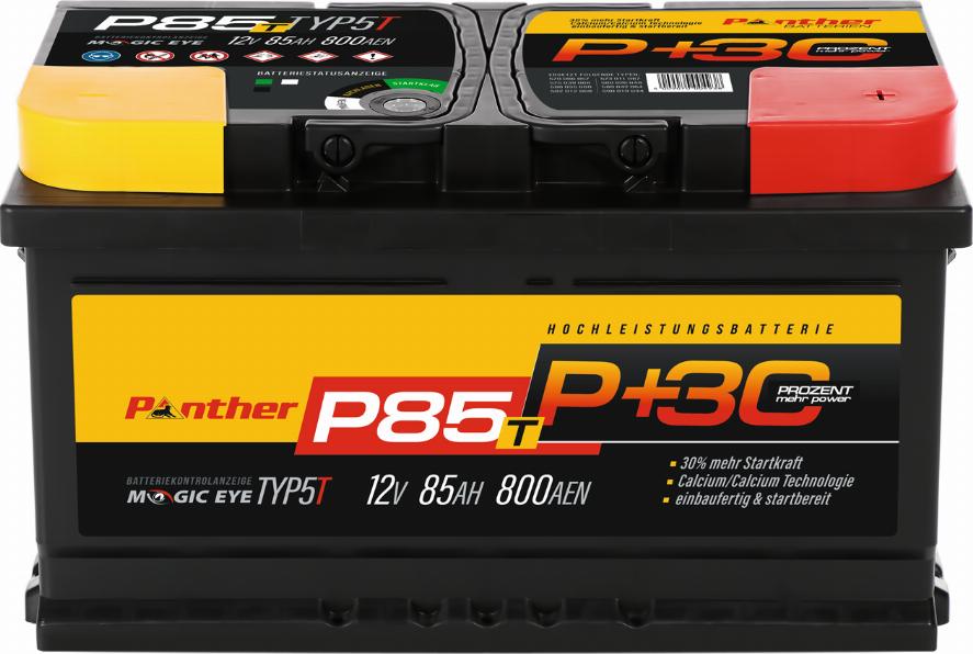 PANTHER SB.P85T - Стартерная аккумуляторная батарея, АКБ autospares.lv
