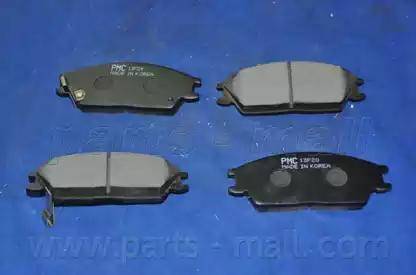 Parts-Mall PKA-001 - Тормозные колодки, дисковые, комплект autospares.lv