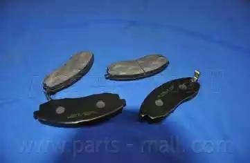 Parts-Mall PKA-007 - Тормозные колодки, дисковые, комплект autospares.lv