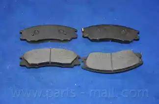 Parts-Mall PKA-015-S - Тормозные колодки, дисковые, комплект autospares.lv