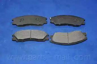 Parts-Mall PKA-015 - Тормозные колодки, дисковые, комплект autospares.lv