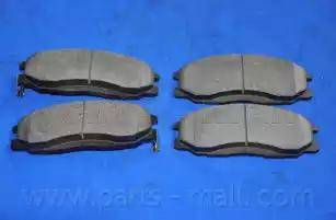 Parts-Mall PKA-016-S - Тормозные колодки, дисковые, комплект autospares.lv