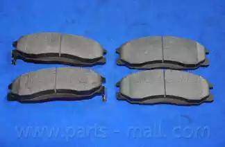 Parts-Mall PKA-016 - Тормозные колодки, дисковые, комплект autospares.lv