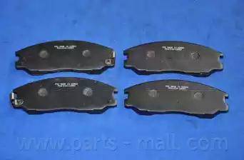 Parts-Mall PKA-016 - Тормозные колодки, дисковые, комплект autospares.lv